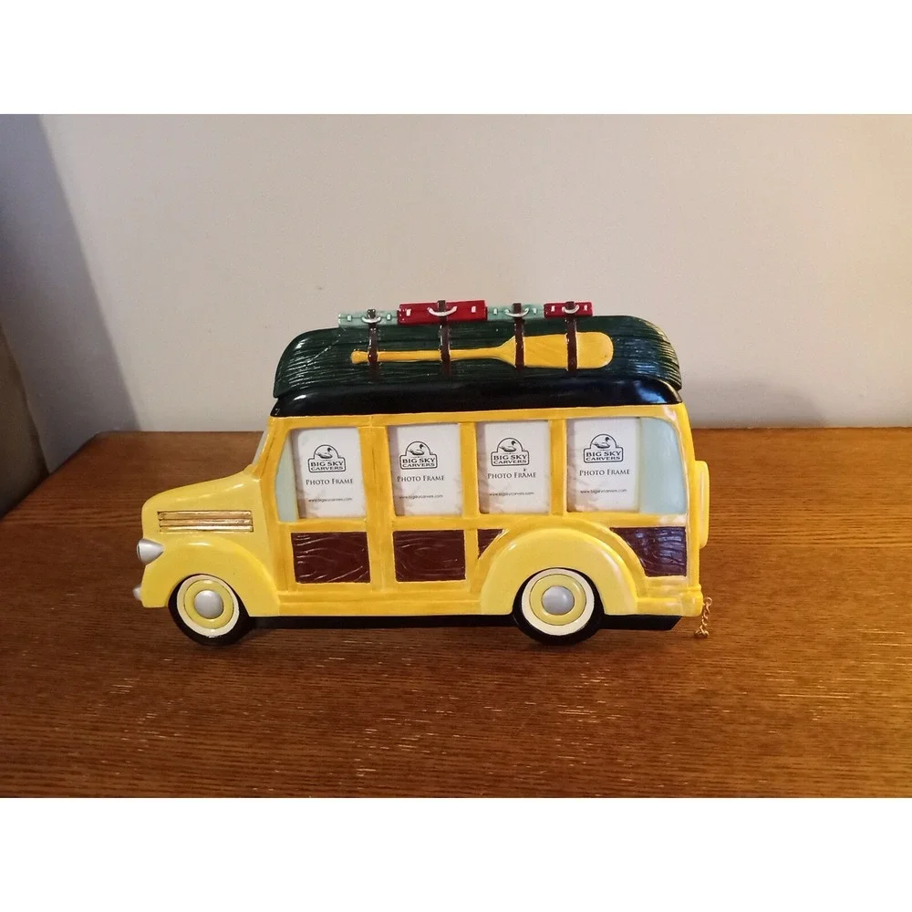 Big Sky Carvers Woody Wagon & Trailer Vtg 5-2x1.25
